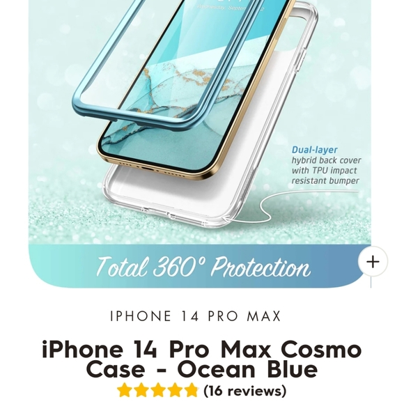 Iphone 14 pro max Cosmo series full coverage case Brand New - Picture 3 of 5